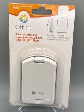 OttLite 12 LED Flip Light Model 49000C W/Clip NEW